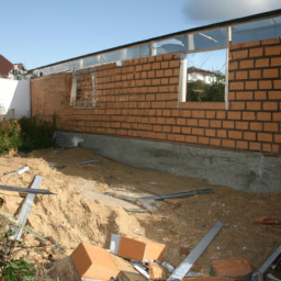 Agrandissement terrasse pour espace de jeu pour enfants Sollies-Pont